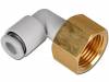 KQ2LF06-02A Быстроразъемное соединение; с резьбой, угловой 90°; Rc 1/4"