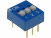 EDG103S Переключатель: DIP-SWITCH; Кол-во секций:3; ON-OFF; 0,1A/24ВDC