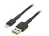 KABGC12 Кабель; USB 2.0; вилка Apple Lightning,вилка USB A; 2м; черный