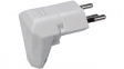 1409633 Angled swivel plug Type 12 L + N + PE 10 A Plastic White