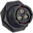 UTS7142G1S Panel Mount Sockets UTS Trim Trio UTS Poles=3 Female Housing size14