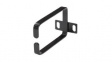 CMHOOK1U 19" Server Rack Cable Management, D-Ring Hook, 1U, Steel, Black