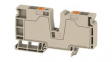 2502280000 Terminal Block, Push-In, 2 Poles, 76A, 16mm2, Dark Beige