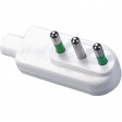 80.041 Mains plug angled black IT Plug, angled black IT