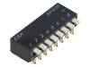 BPA08SBR Переключатель: DIP-SWITCH; Кол-во секций:8; OFF-ON; 0,025A/24ВDC