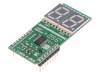 UT-L 7-SEG R CLICK, Click board; LCD-дисплей; GPIO,SPI; MAX6969; mikroBUS вилка, MikroElektronika