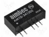 AM1D-2412DZ, Преобразователь: DC/DC; 1Вт; Uвх:24В; 12ВDC; Iвых:42мА; КПД:78%, AIMTEC