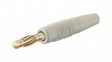 64.1020-29 In-Line Test Plug 4mm White 32A 30V Gold-Plated