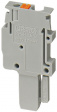 PP-H 1,5/S/1-L Push-in-Plug, terminal block grey 0.14...1.5 mm2