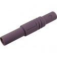 LAS S G VIOLETT / VIOLET Safety plug diam. 4 mm Violet CAT III
