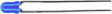 L-7104MBDL-12V LED with resistor blue 3 mm (T1) 12 V