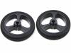 POLOLU WHEEL 32X7MM PAIR – BLACK, Колесо; Диам.вала:3мм; Ось: D-образный профиль; черный; резина, POLOLU