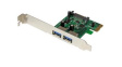 PEXUSB3S24 PCI Express USB-A Card Adapter with SATA Power, 2x USB 3.0, PCI-E x1