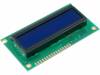RC1602A-BIW-ESV Дисплей: LCD; алфавитно-цифровой; STN Negative; 16x2; голубой; LED