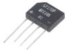 NTE166 Однофазный выпрямительный мост; Urmax:100В; If:2А; Ifsm:60А; THT