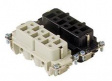 CPF 06 N CP , 6 poles + earth, female insert, with female contacts, silver plated
