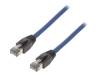 CQ8076S Patch cord; S/FTP; Cat 8.1; многопров; Cu; LSZH; синий; 5м; 26AWG