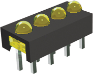 ZSXT041, LED-Array yellow No. of LEDs=4, SIGNAL-CONSTRUCT