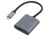 CUA0102 Адаптер; DisplayPort 1.2,USB 3.2; позолота; 0,15м; Цвет: серый