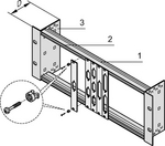 20118-631, 19" module support 3 HE, Schroff