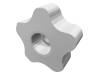 VCT.50 FP-M12 Ручка зажимная; Диам:50мм; M12; 20мм; технополимер (PP); H:32мм