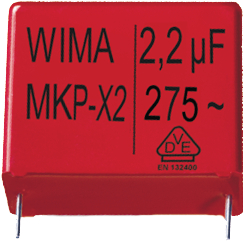 MKX21W34705F00KSSD, X2 capacitor 470 nF 275 VAC, Wima