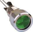 2672.8081 Индикат.лампа: LED; плоский; зеленый; Oотв: O8мм; латунь; OLED:5мм
