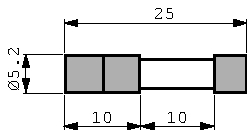 24111000021, Fuse, 5 x 25 mm 1 A medium slow-blow 241, Littelfuse