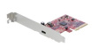 PEXUSB321C 20 Gbps USB-C PCIe Card, 1x USB 3.2, PCI-E x4