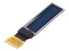 EA W096016-XALW Дисплей: OLED; графический; 1,18"; 96x16; Разм:29,1x9,2x1,3мм