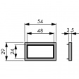 2 405 218 Монтажная рамка 54 x 29 mm