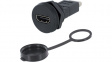 1310-1033-01 Адаптер; гнездо HDMI, вилка HDMI; 1310; на панель, гайка сзади