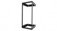 RACK-24U-20-WALL-OA 2-Post Open Frame, Wall Mount, 24U, Steel, 90kg, Black