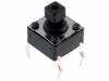 DTS-644K Микропереключатель; 1; SPST-NO; 0,05A/12ВDC; THT; 1Н; 6,2x6,2мм