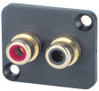 CHS5703/2/DBA DBA-BL-plate Cinch socket black red + black