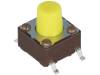 DTSM-63Y-V-B Микропереключатель; 1; SPST-NO; 0,05A/12ВDC; SMT; 5,2Н; 6,2x6,2мм