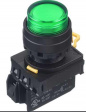 YW1L-A2E10QM3G Illuminated Pushbutton Switch, 10 A, 230 VDC / 240 VDC