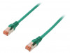 DK-1644-010/G Patch cord; S/FTP; 6; многопров; Cu; LSZH; зеленый; 1м; 27AWG