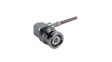 16 BNC-50-3-7/133 NE RF Connector, BNC, Brass, Plug, Right Angle, 50Ohm, Solder Terminal, Crimp Terminal