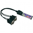EX-1374-2 ExpressCard 34 mm Serial RS232 4-Port