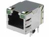 1-6605834-1 Гнездо; RJ45; PIN:8; экранированный, со светодиодом; позолота