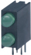A694B/2SYG/S530-E1 PCB LED 3 mm round green