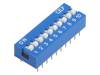 DS-10 Переключатель: DIP-SWITCH; Кол-во секций:10; ON-OFF; 0,05A/12ВDC