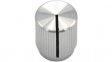 RND 210-00354 Aluminium Knob, natural, 6.4 mm shaft