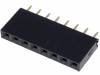 ZL262-8SG Гнездо; штыревое; "мама"; PIN:8; прямой; 2,54мм; THT; 1x8; позолота