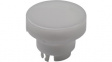 AT3002BB Cap, round, white, 15 x 12.2 mm