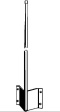 560130 Roof Ridge Mount 1.5 m