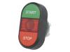 1SFA611133R1101 Переключатель: двойной; 1; 22мм; красный/зеленый; Подсвет: MLB-1