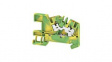 2668680000 Terminal Block, Blade Terminal, 6.3 x 3.5 mm, 2 Poles, 800V, 24A, 0.14 ... 4mm², Green / Yellow
