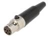AG5F Вилка; XLR mini; "мама"; PIN:5; на провод; пайка; 4А; 0,5мм2; прямой